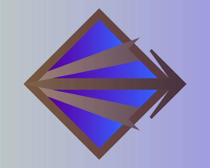 Image of a diamond shape intersected by lines.